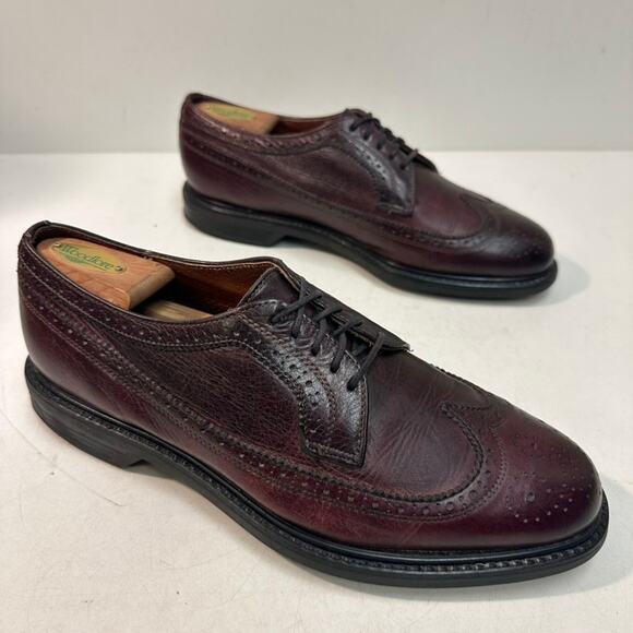 VGUC Rancourt & Co. x Sperry Top Sider Burgundy Wingtip Longwing 10 Narrow (S) main image 8